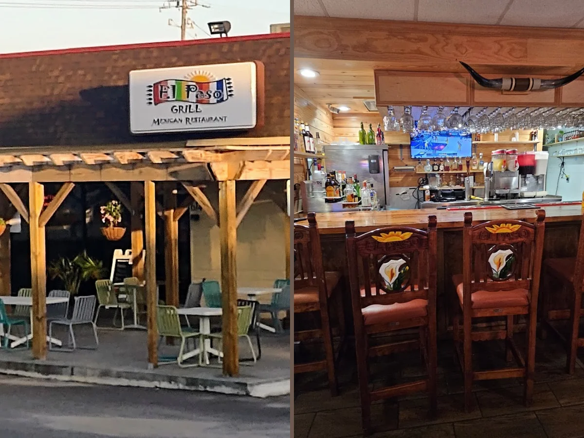 Casual restaurant interior with bright decor and seating.