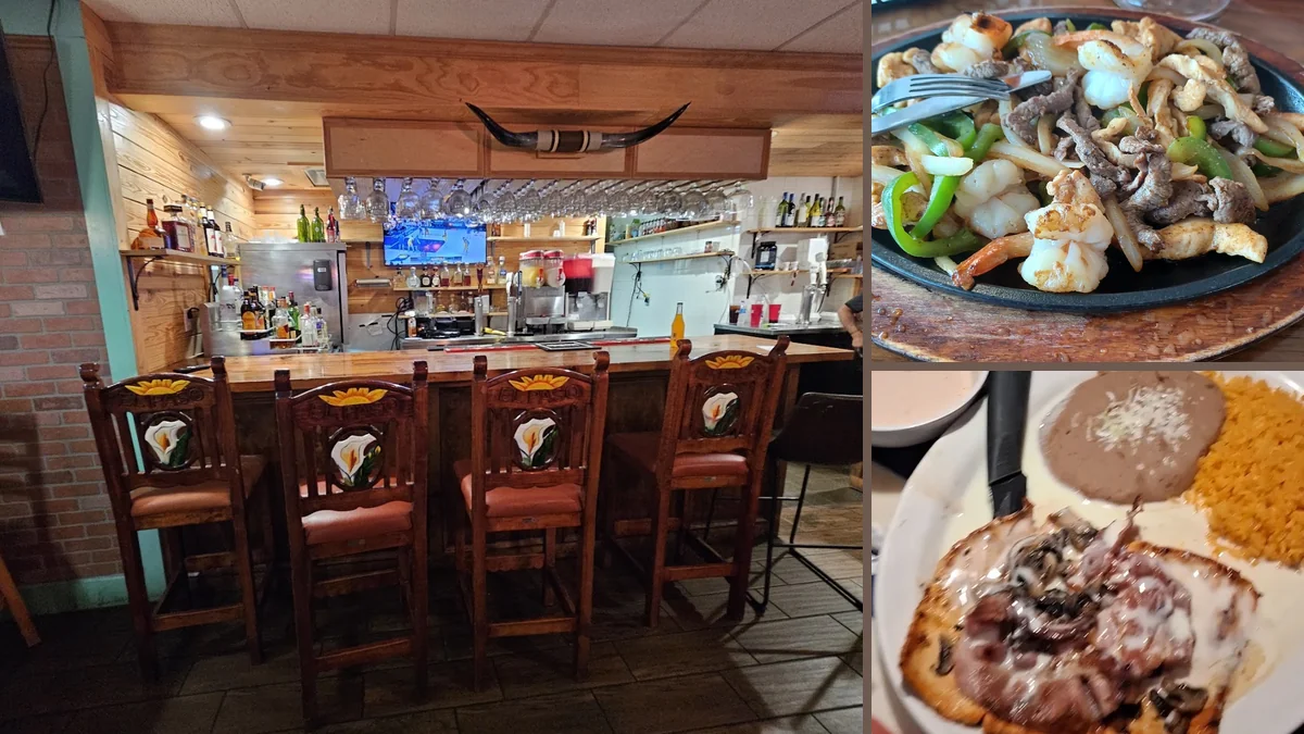 Casual restaurant interior with bright decor and seating.