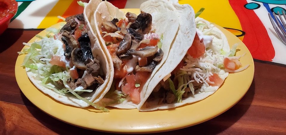 Tacos Chicken Steak and Shrimp